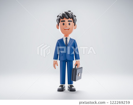 3D animation young businessman wearing suit male, 3D business people 3D animation young businessman wearing suit male, 3D business people 122269259