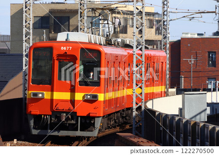 [TS] Tobu Daishi Line 8000 series train (revival paint - red) 122270500