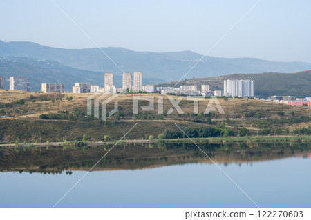Beautiful view of Lisi lake in Tbilisi 122270603