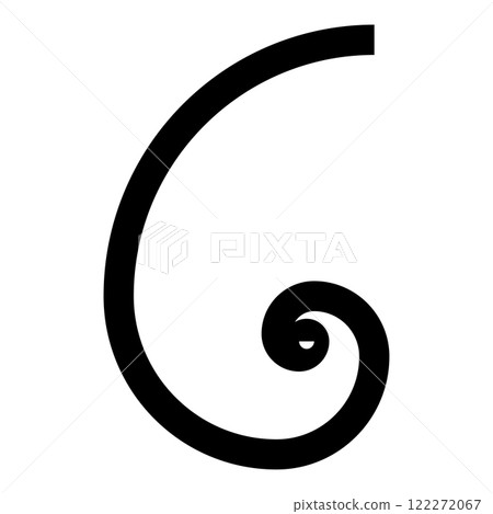 Golden ratio section Sacred geometry symbol ration proportions icon black color vector illustration image flat style Golden ratio section Sacred geometry symbol ration proportions icon black color vector illustration image flat style 122272067