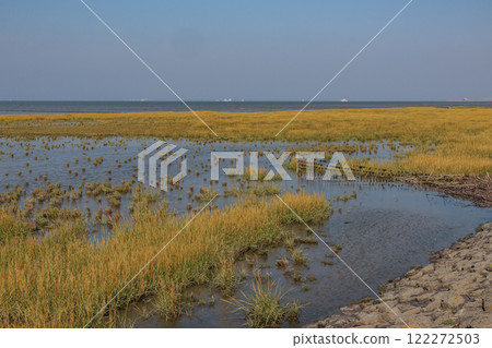 eastern frisia at the north sea in germany 122272503