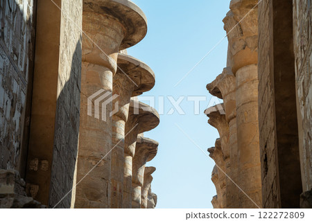 Ancient row of two columns luxore Ancient row of two columns luxore 122272809