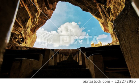 cave, egypt, rock 122272980