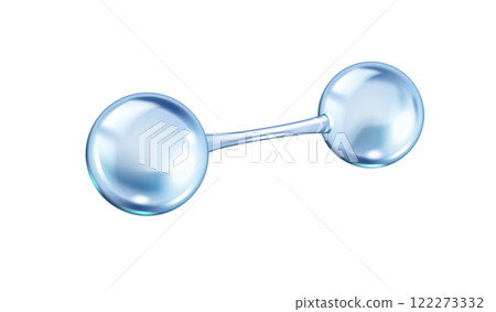 Blue collagen molecule structure from atoms illustration Blue collagen molecule structure from atoms illustration 122273332