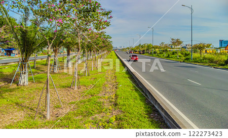 Suburban highway. 122273423