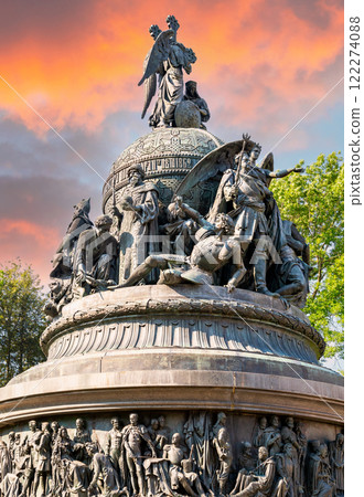 Monument "Millennium of Russia" in honor of the millennial anniversary of the vocation of the Varangians to Russia Monument "Millennium of Russia" in honor of the millennial anniversary of the vocation of the Varangians to Russia 122274088