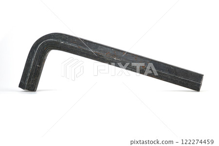 L Shape Hexagon Hex Key Wrench isolated 122274459