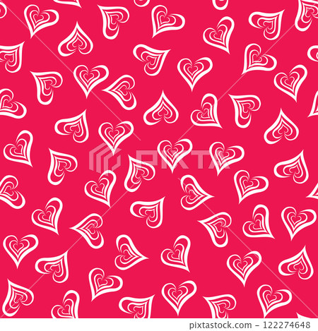 Seamless hearts pattern Seamless hearts pattern 122274648