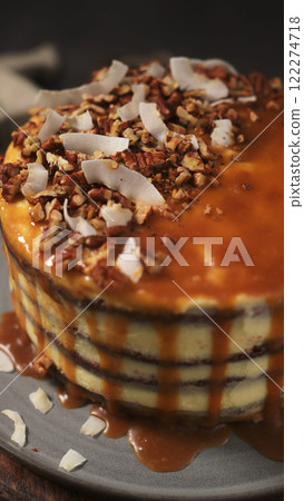 Delicious caramel cake Delicious caramel cake 122274718