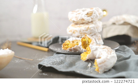 Sweet portuguese donuts 122274721