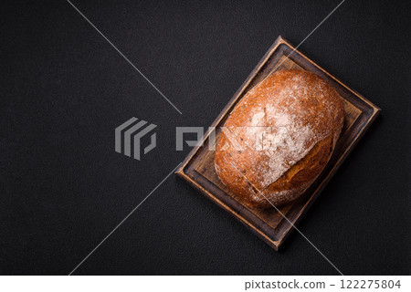 Brown bread with seeds and grains for sandwiches 122275804