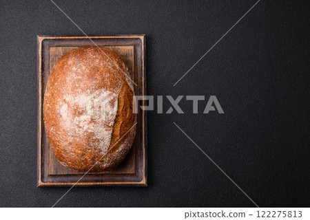 Brown bread with seeds and grains for sandwiches Brown bread with seeds and grains for sandwiches 122275813