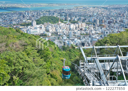 [從眉山展望台眺望德島市全景] 德島縣德島市眉山町毛助原 122277850