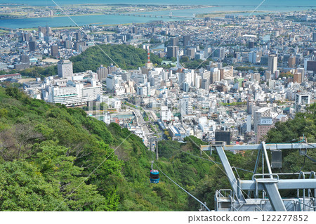 [Overlooking Tokushima city from Mt. Bizan Observatory] Mosukegahara, Mt. Bizan, Tokushima city, Tokushima prefecture 122277852