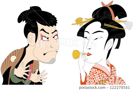 Deformed Ukiyo-e Characters Deformed Ukiyo-e Characters 122278581