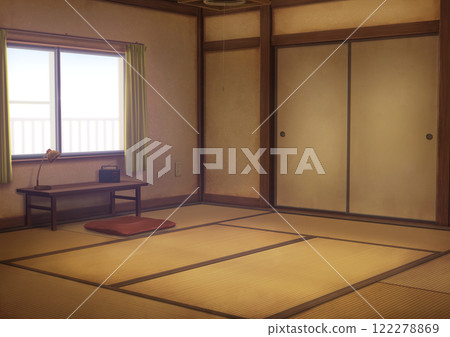 Japanese-style rental room background illustration 122278869