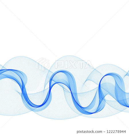 Blue abstract wave. Vector stylish background. Design element. Eps 10 122278944