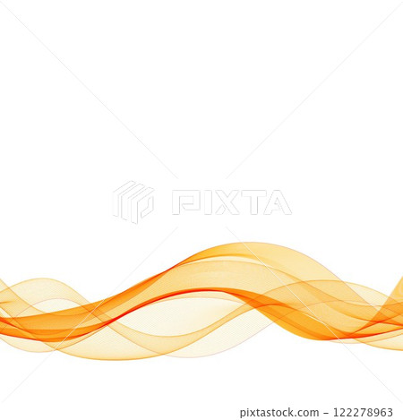 Orange wave pattern. Modern design element. Presentation template. Eps 10 122278963