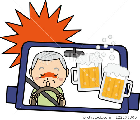 酒後駕駛預防圖解-酒後駕駛者駕車的警告 酒後駕駛預防圖解-酒後駕駛者駕車的警告 122279309