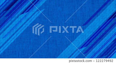 Blue technology digital geometric background 122279492