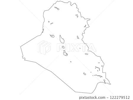 空白地圖伊拉克 122279512