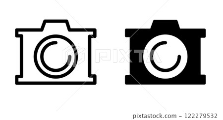 Camera icon design template 122279532