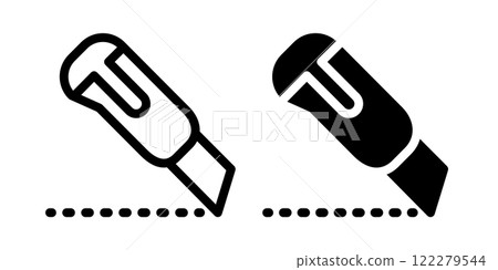 Cutter icon design template Cutter icon design template 122279544