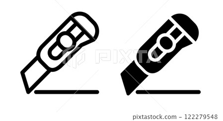 Cutter icon design template Cutter icon design template 122279548