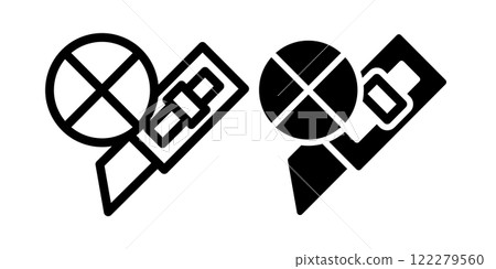 Cutter icon design template Cutter icon design template 122279560