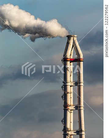工廠煙囪-脫碳形象 122279562