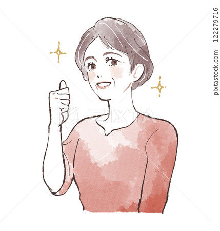 A woman with a good pose 122279716