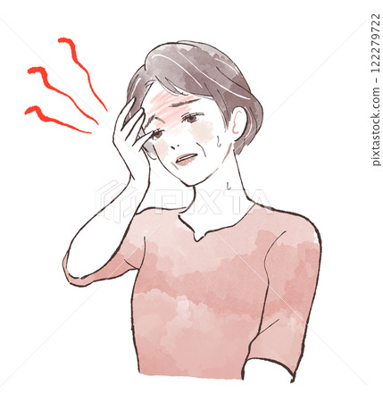 A female with fever 122279722