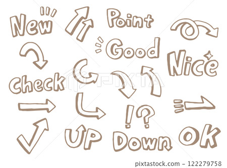 手寫箭頭素材集 手寫箭頭素材集 122279758