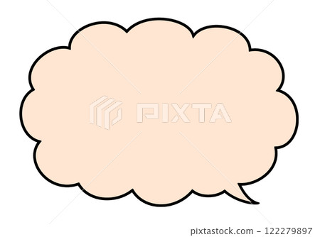 語音氣泡雲形狀 122279897