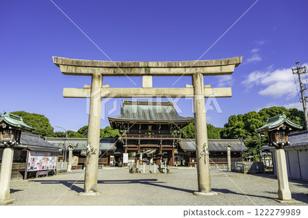 真澄田神社鳥居與塔門 愛知縣一宮市 真澄田神社鳥居與塔門 愛知縣一宮市 122279989