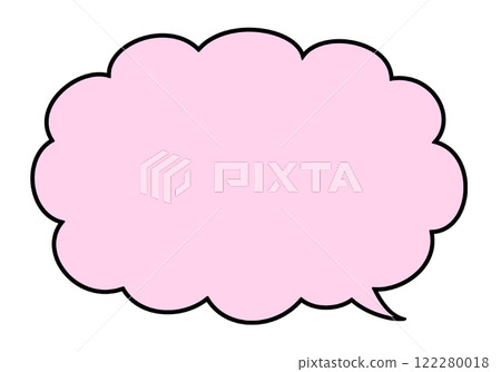 Speech bubble cloud shape Speech bubble cloud shape 122280018