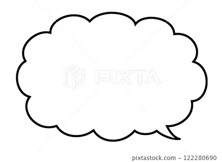 Speech bubble cloud shape Speech bubble cloud shape 122280690