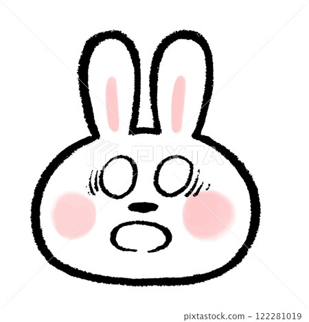 兔臉圖標，其表情顯示其眼白 122281019