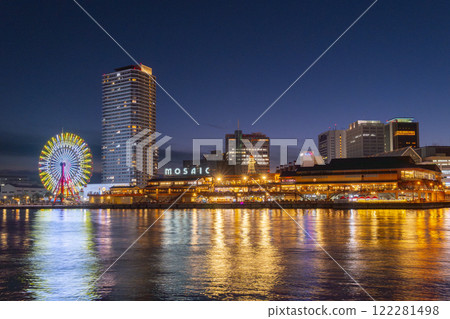 Beautiful night view of Kobe Harborland Beautiful night view of Kobe Harborland 122281498
