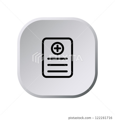 Medical Report icon template Medical Report icon template 122281716