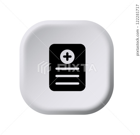 Medical Report icon template 122281717