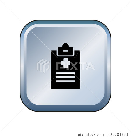 Medical Report icon template Medical Report icon template 122281723