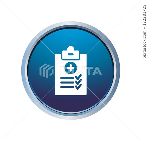 Medical Report icon template 122281725