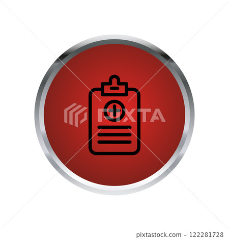 Medical Report icon template 122281728