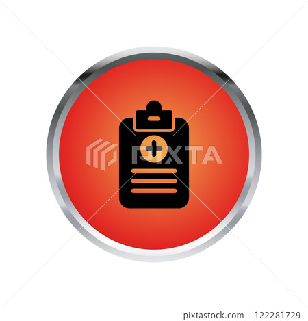 Medical Report icon template 122281729