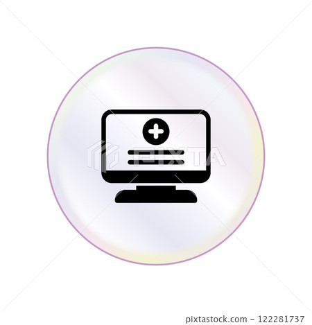 Medical Report icon template Medical Report icon template 122281737