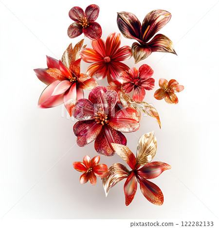 flowers on a white background flowers on a white background 122282133