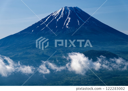 從三方文山看到的富士山和大室山 122283002