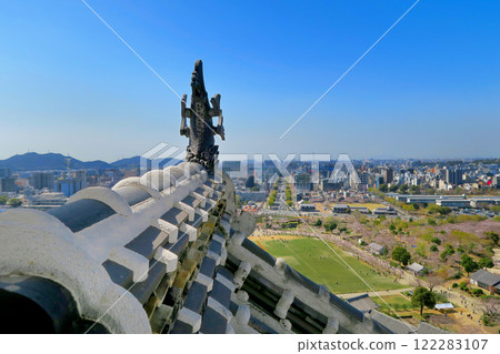 關西、姬路、姬路城內、主塔頂樓、從天守閣看到的城下町、領主看見的景色、兵庫縣姬路市(2) 關西、姬路、姬路城內、主塔頂樓、從天守閣看到的城下町、領主看見的景色、兵庫縣姬路市(2) 122283107