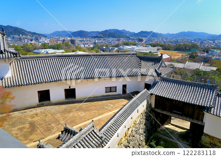 關西/姬路/姬路城內部/從天守閣1樓看到的宗門和城下町的風景/兵庫縣姬路市(1) 122283118